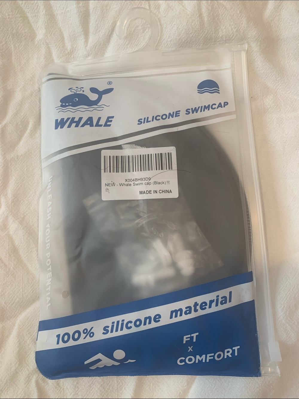 Silicone Swim Cap - with ears plugs and nose clip